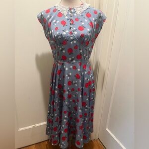 Hellbunny Apple dress size medium.